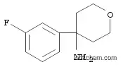 Molecular Structure of 1094283-08-5 (2H-Pyran-4-amine, 4-(3-fluorophenyl)tetrahydro-)